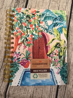 NWT. Hardcover lined spiral notebook/journal/diary in gorgeous design